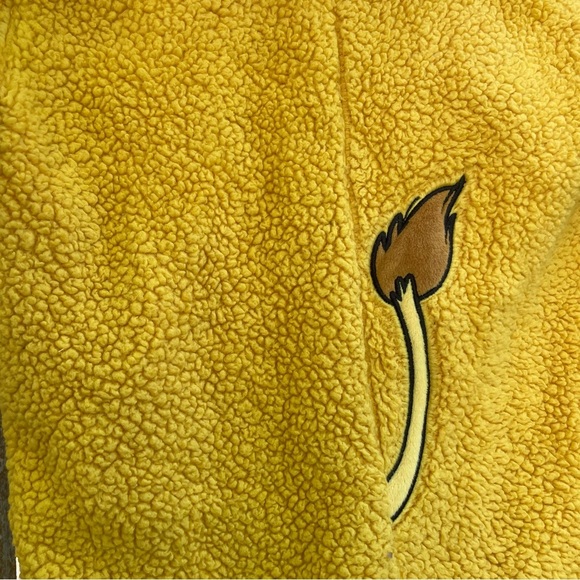 Disney Simba Yellow One Piece Costume Pajama Baby Kids Size 3 - Picture 9 of 15